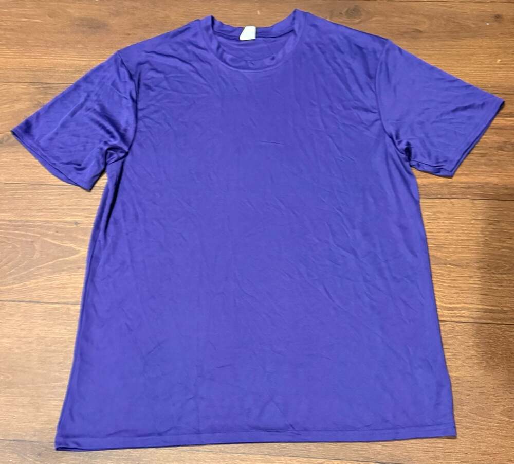 C2 Sport Style 5100 Purple Short Sleeve Performance T-Shirt Men's Size L